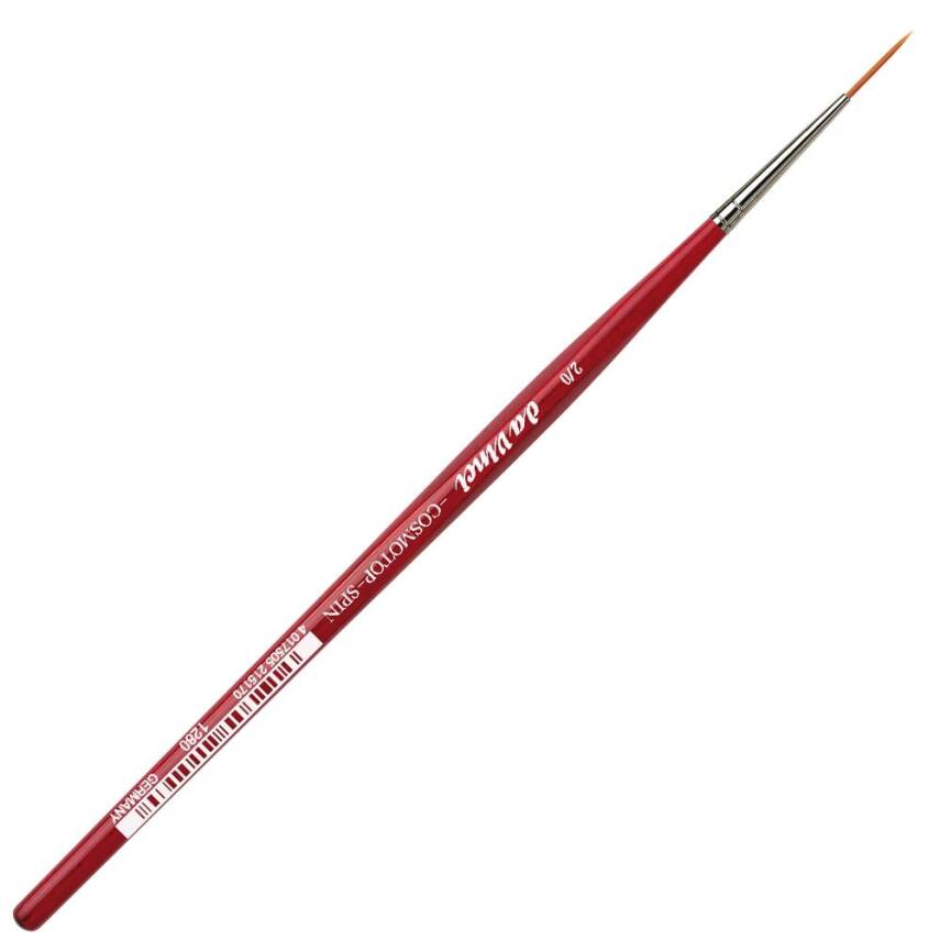 Da Vinci Cosmotop Spin Kahverengi Sentetik Uzun Çizgi Fırçası Seri 1280 No:2/0 - 1