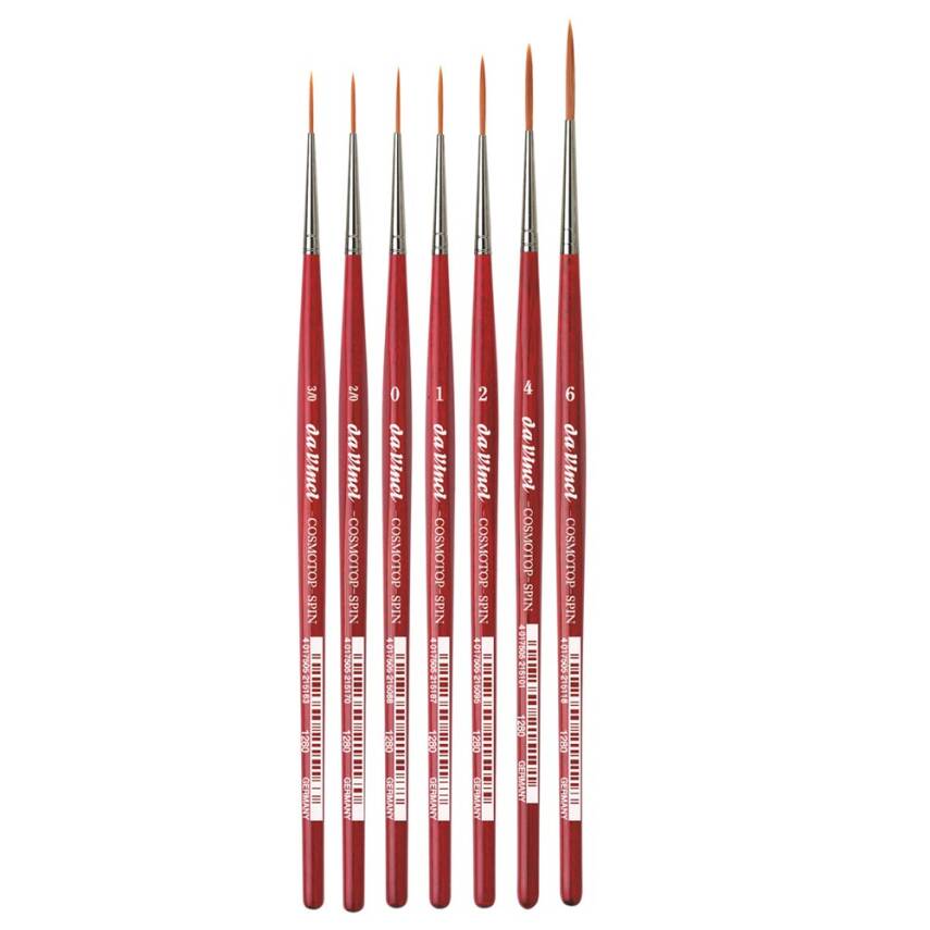 Da Vinci 1280 Seri Cosmotop Spin Kahverengi Sentetik Uzun Çizgi Fırçası    - 1