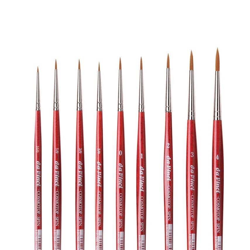 Da Vinci Cosmotop Spin Sentetik Yuvarlak Sulu Boya Fırçası Seri 5580 No:14 - 7