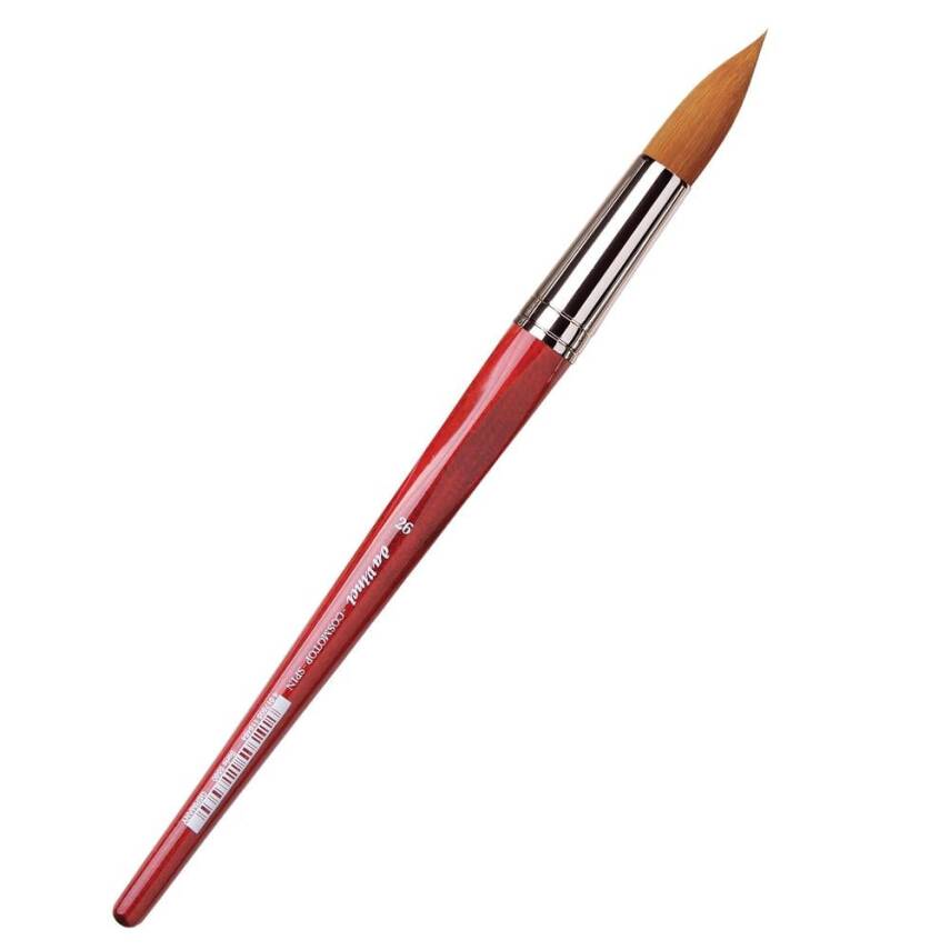 Da Vinci Cosmotop Spin Sentetik Yuvarlak Sulu Boya Fırçası Seri 5580 No:24 - 1