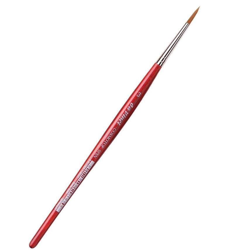 Da Vinci Cosmotop Spin Sentetik Yuvarlak Sulu Boya Fırçası Seri 5580 No:3 - 1