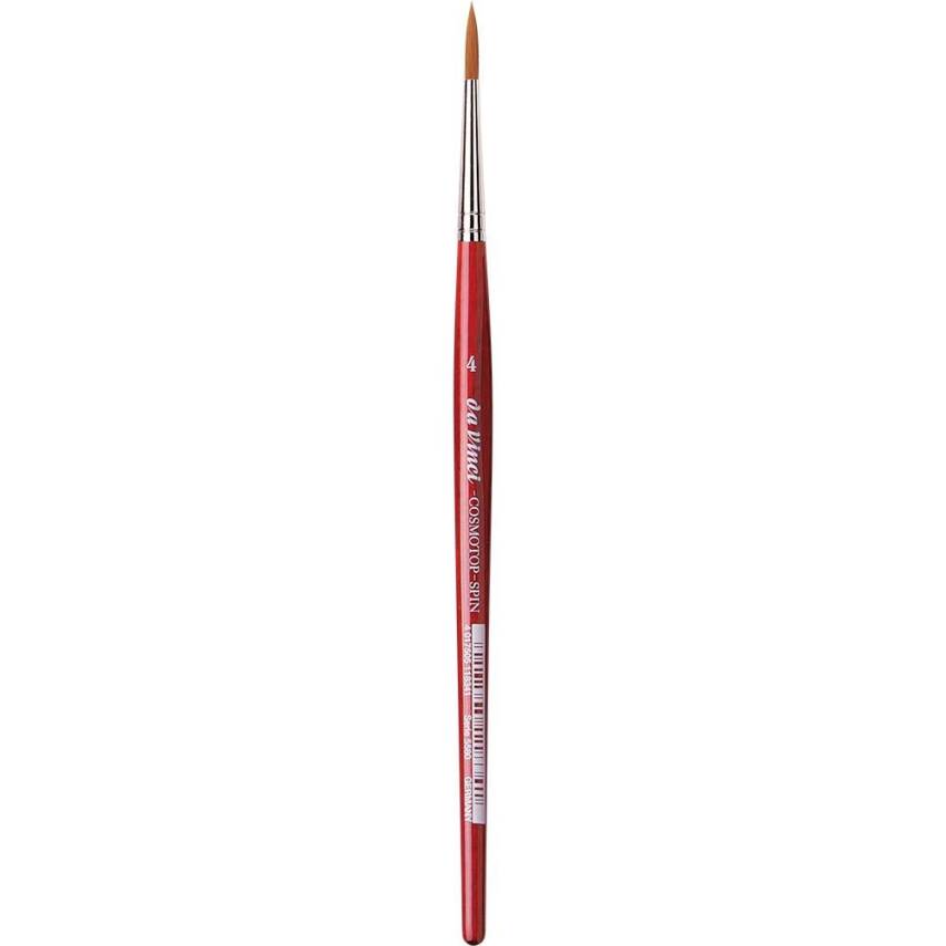 Da Vinci Cosmotop Spin Sentetik Yuvarlak Sulu Boya Fırçası Seri 5580 No:4 - 2