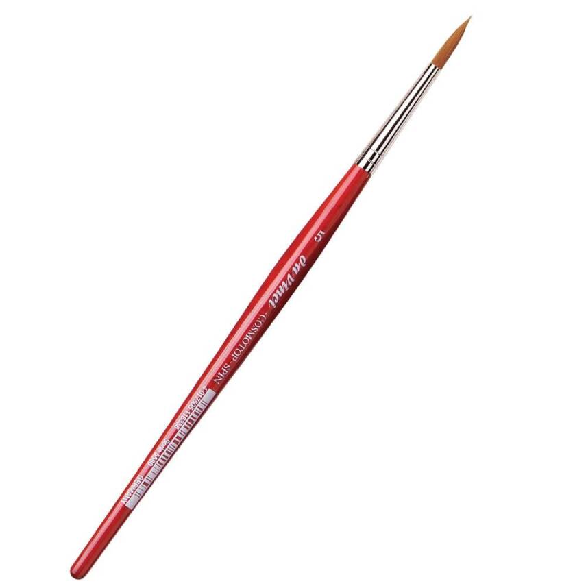 Da Vinci Cosmotop Spin Sentetik Yuvarlak Sulu Boya Fırçası Seri 5580 No:5 - 1