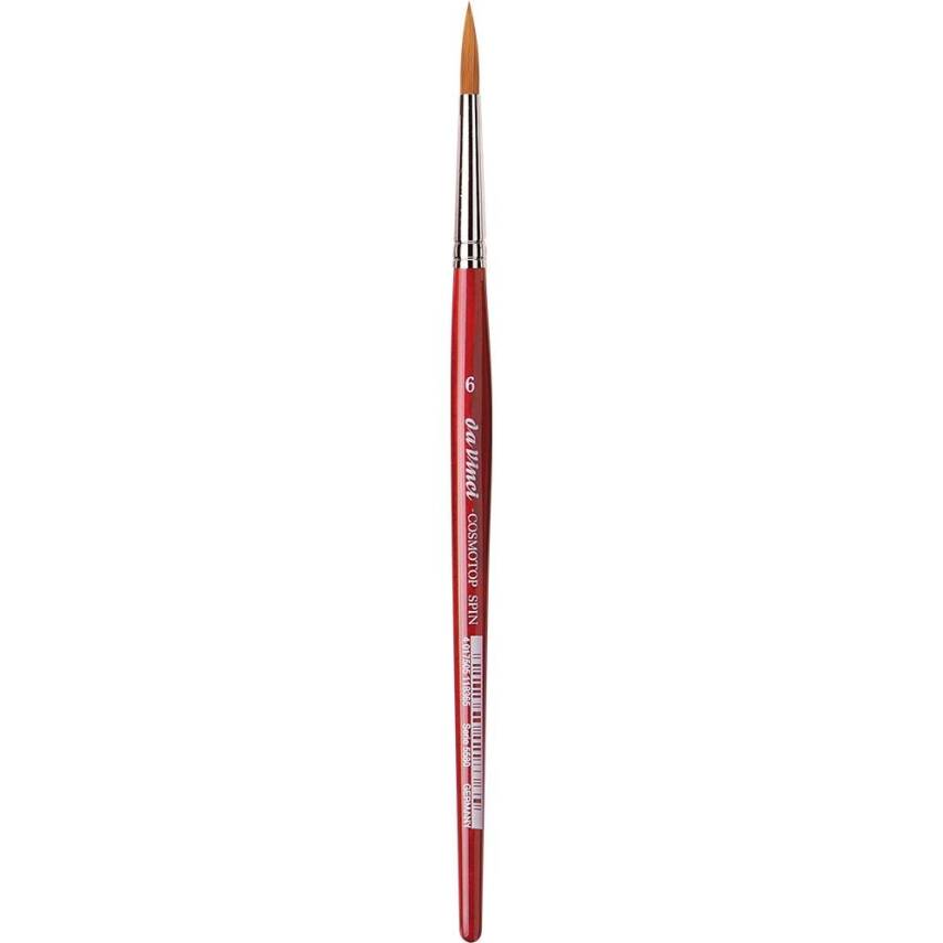 Da Vinci Cosmotop Spin Sentetik Yuvarlak Sulu Boya Fırçası Seri 5580 No:6 - 2