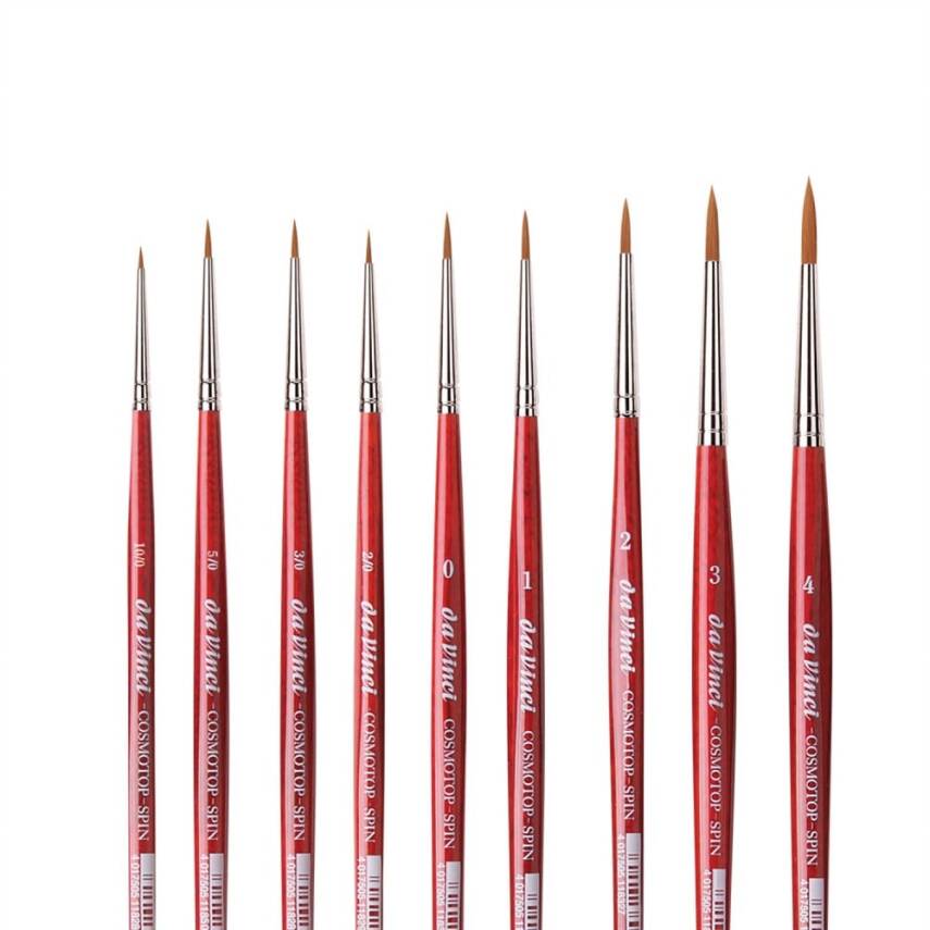 Da Vinci Cosmotop Spin Sentetik Yuvarlak Sulu Boya Fırçası Seri 5580 No:8 - 5