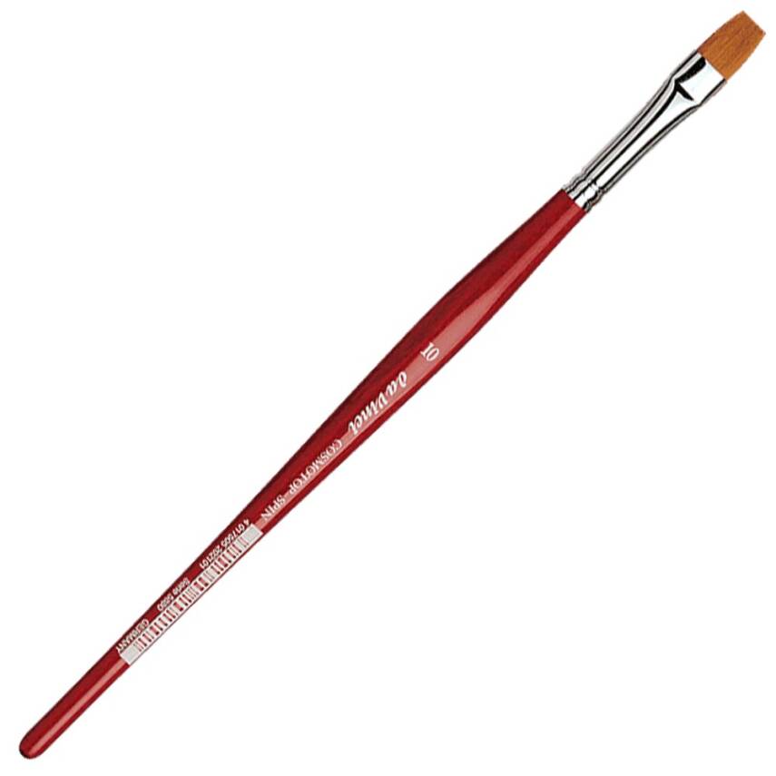 Da Vinci Cosmotop Spin Synthetic Flat Watercolor Brush Series 5880 No:10 - 1