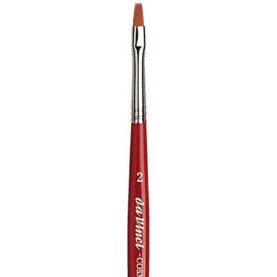 Da Vinci Cosmotop Spin Synthetic Flat Watercolor Brush Series 5880 No:2