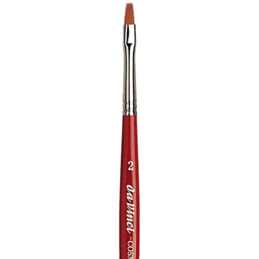Da Vinci Cosmotop Spin Synthetic Flat Watercolor Brush Series 5880 No:2 - 2
