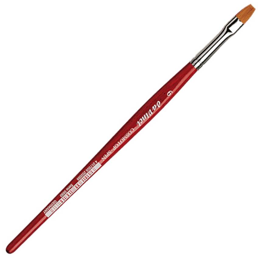 Da Vinci Cosmotop Spin Synthetic Flat Watercolor Brush Series 5880 No:6 - 1