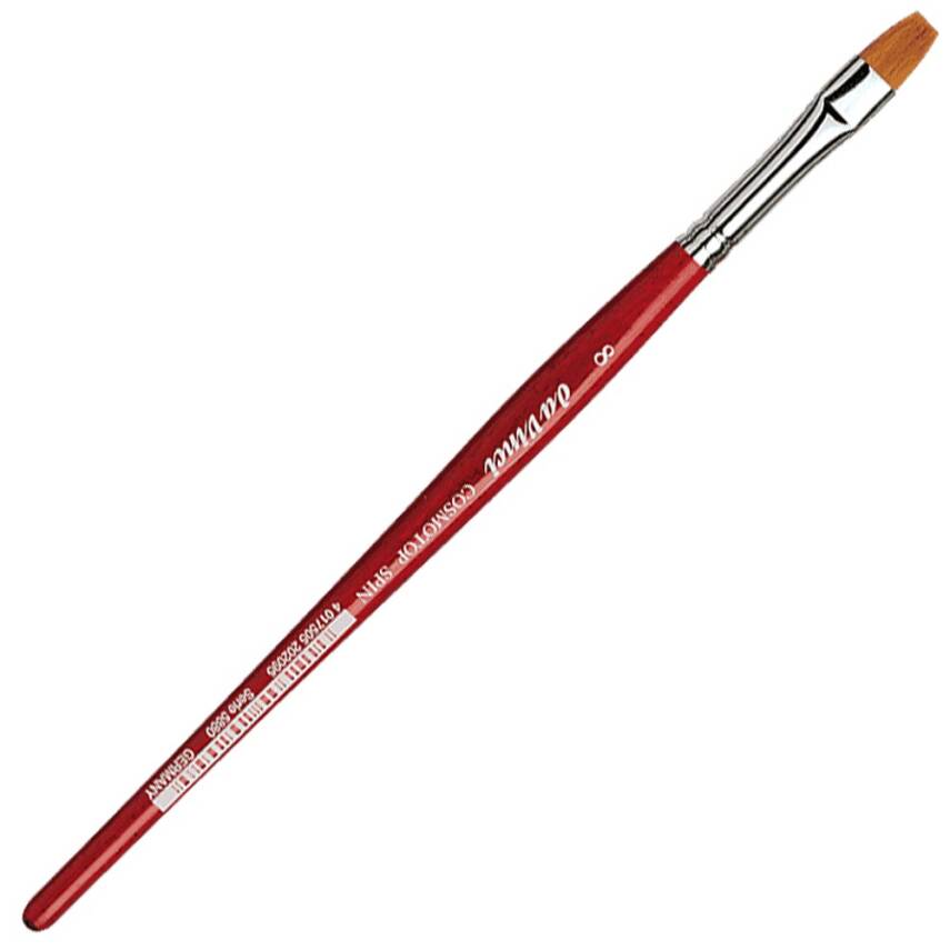 Da Vinci Cosmotop Spin Synthetic Flat Watercolor Brush Series 5880 No:8 - 1