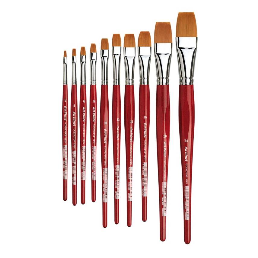 Da Vinci Cosmotop Spin Synthetic Flat Watercolor Brush Series 5880 - 1