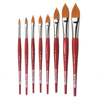 Da Vinci Cosmotop Spin Synthetic Oval Watercolor Brush Series 5584 No:10 - 1