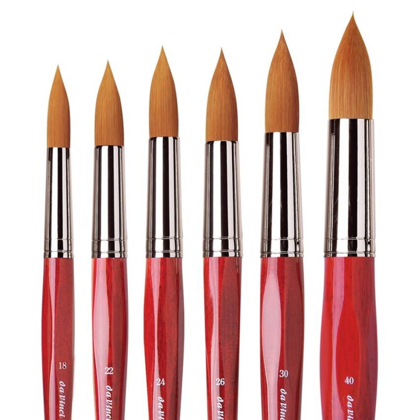Da Vinci Cosmotop Spin Synthetic Round Watercolor Brush Series 5580 No: 22 - 6