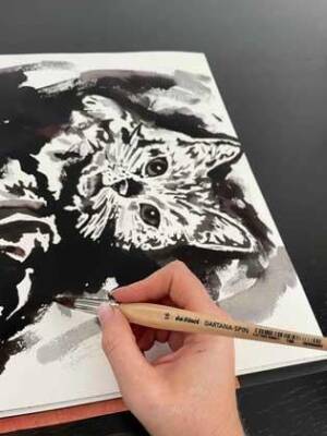 Da Vinci Dartana Spin Watercolor Brush Extra Pointed Series 188 No:7 - 8