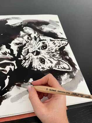 Da Vinci Dartana Spin Watercolor Brush Extra Pointed Series 188 No:7 - 8