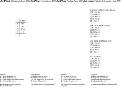 Da Vinci Face and Body Painting Brush Set Series 5351 - 3