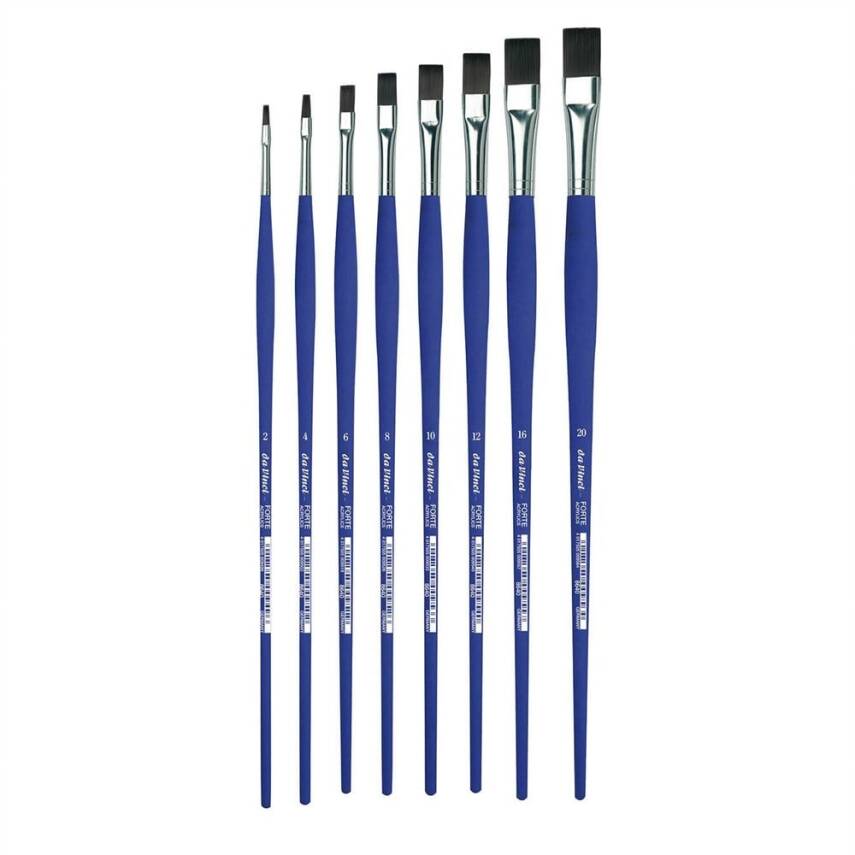 Da Vinci Forte Acrylic Synthetic Flat Acrylic and Oil Paint Brush Series 8640 No:8 - 2