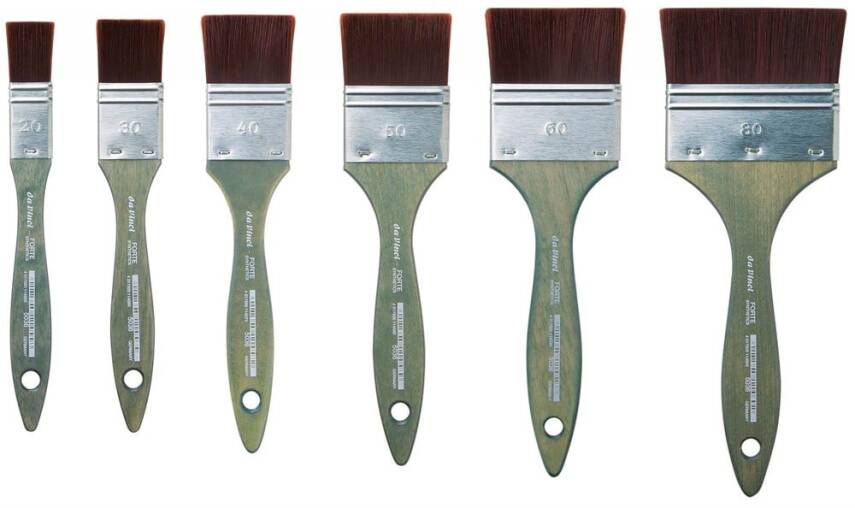 Da Vinci Forte Sentetik Düz Uçlu Geniş Yüzey Fırçası Seri 5036 No:40 - 2