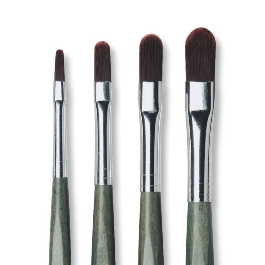 Da Vinci Forte Synthetic Filbert-Shape Acrylic Paint Brush Series 365 No: 10 - 1