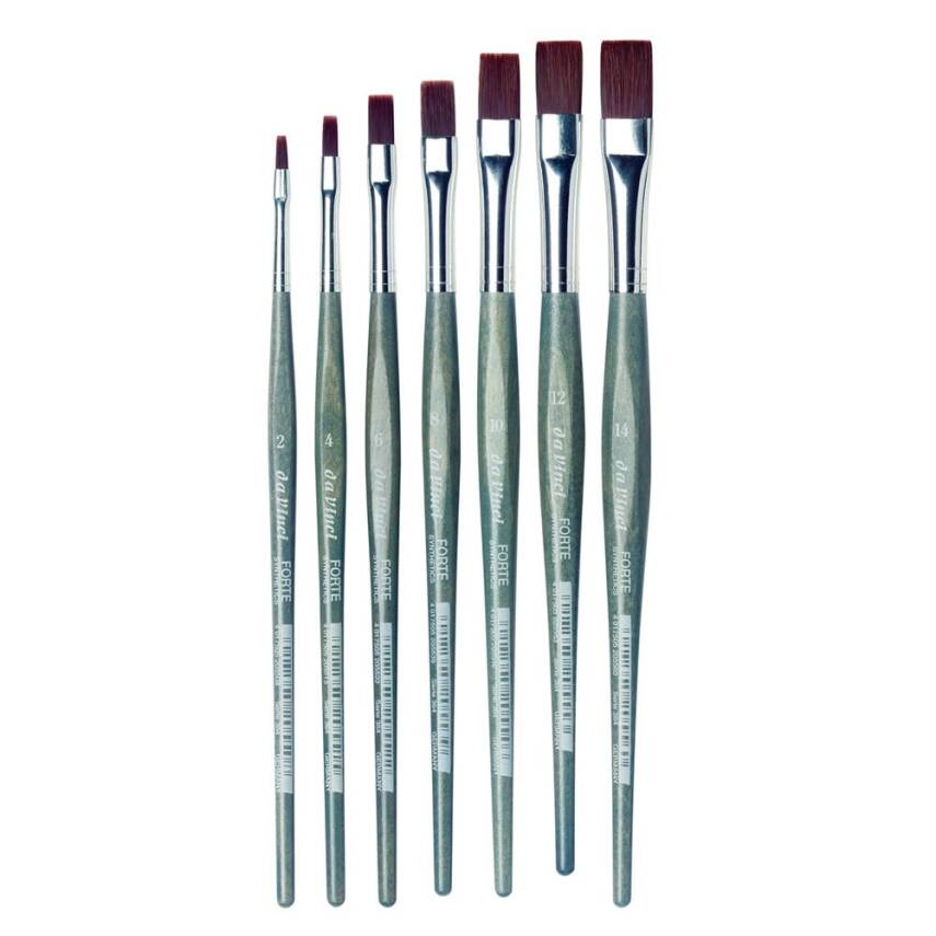 Da Vinci Forte Synthetic Flat Acrylic Paint Brush Series 364 No: 14 - 2