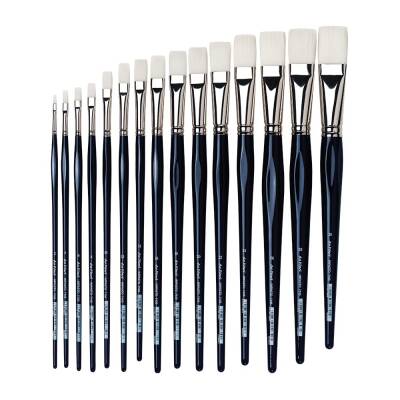 Da Vinci 7105 Seri Impasto Beyaz Ekstra Güçlü Sentetik Düz Akrilik Boya Fırçası 