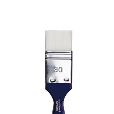 Da Vinci Impasto Beyaz Sentetik Geniş Düz Uçlu Geniş Yüzey Fırçası Seri 5025 No:30 - 5