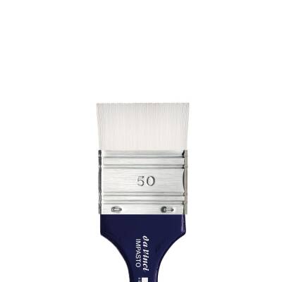 Da Vinci Impasto Beyaz Sentetik Geniş Düz Uçlu Geniş Yüzey Fırçası Seri 5025 No:50 - 5