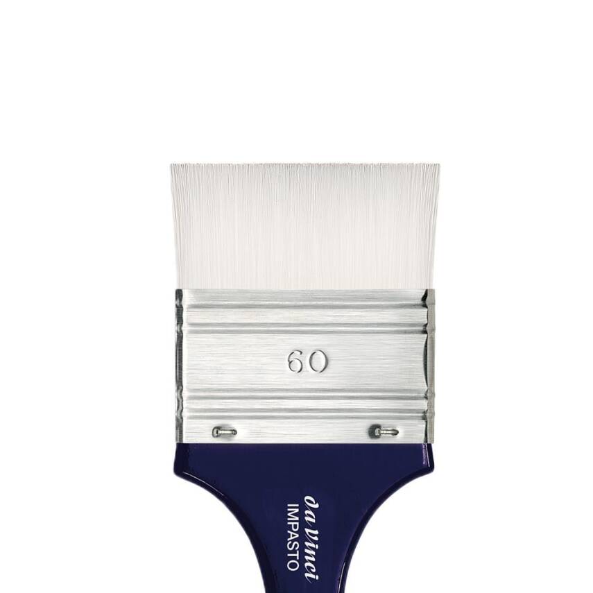 Da Vinci Impasto Beyaz Sentetik Geniş Düz Uçlu Geniş Yüzey Fırçası Seri 5025 No:60 - 6
