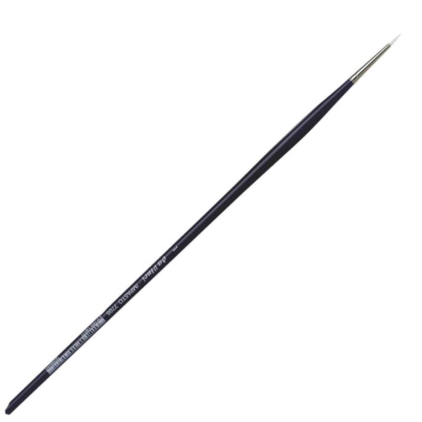 Da Vinci Impasto White Extra Strong Synthetic Round Acrylic Paint Brush Series 7705 No:1 - 4