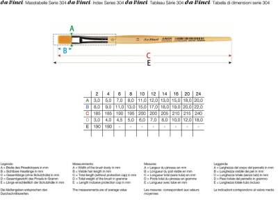 Da Vinci Junior Synthetic Flat Hobby Series 304 No:4 - 3