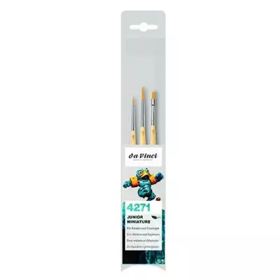 Da Vinci Junior Synthetic Miniature Brush Set of 3