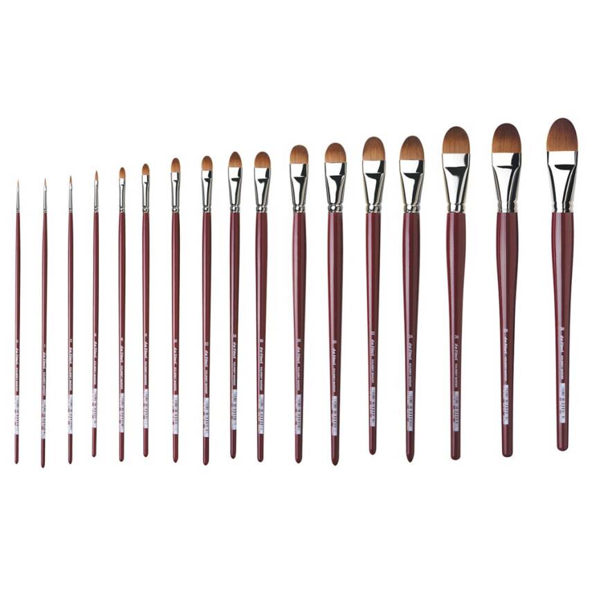 Da Vinci 1815 Seri Kızıl Samur Kılı Kedi Dili Yağlı Boya Fırçası   - 1