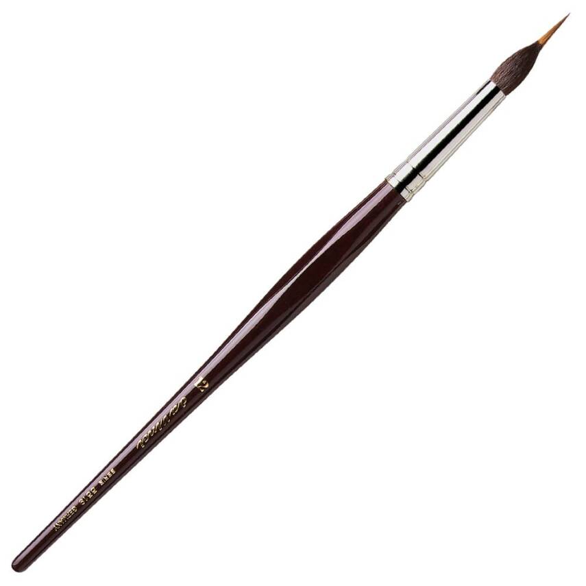 Da Vinci Kolinsky and Kazan Squirrel Hair Round Fine Tip Line Brush Series 5519 No:12 - 1