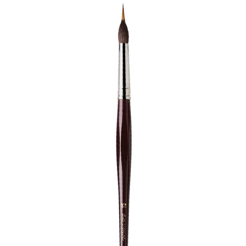 Da Vinci Kolinsky and Kazan Squirrel Hair Round Fine Tip Line Brush Series 5519 No:12 - 4