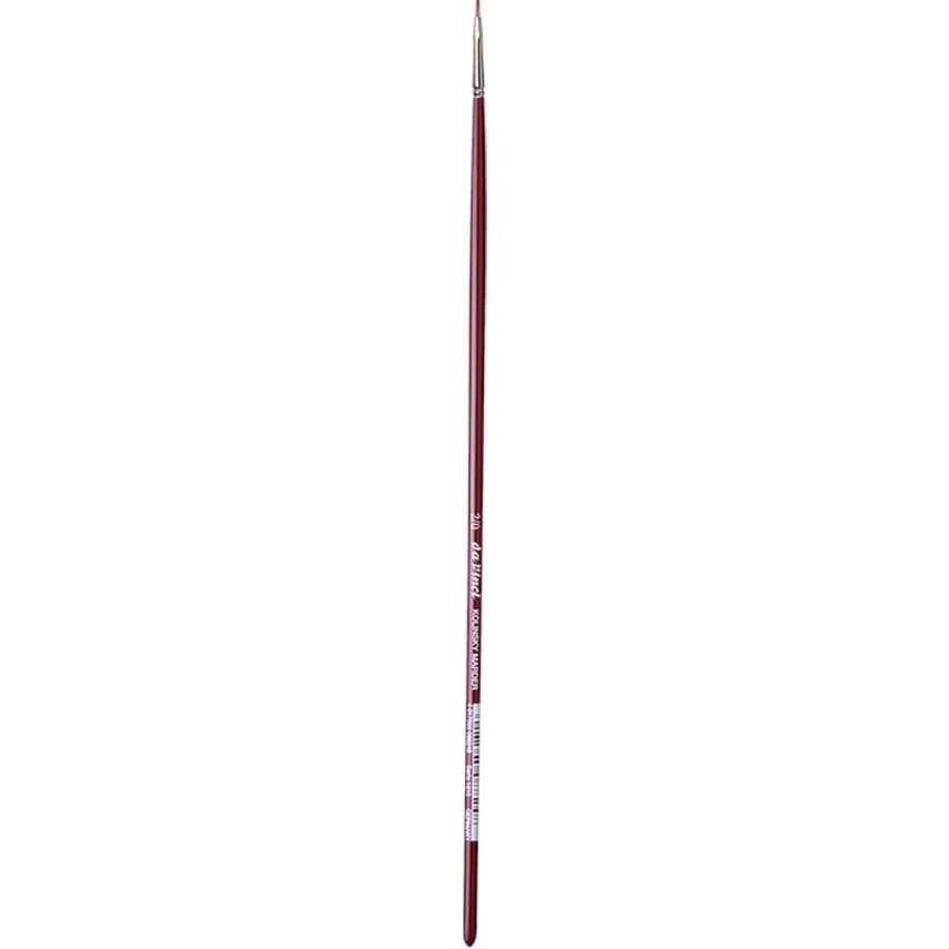 Da Vinci Kolinsky Red Sable Flat Oil Paint Brush Series 1810 No:2/0 - 1