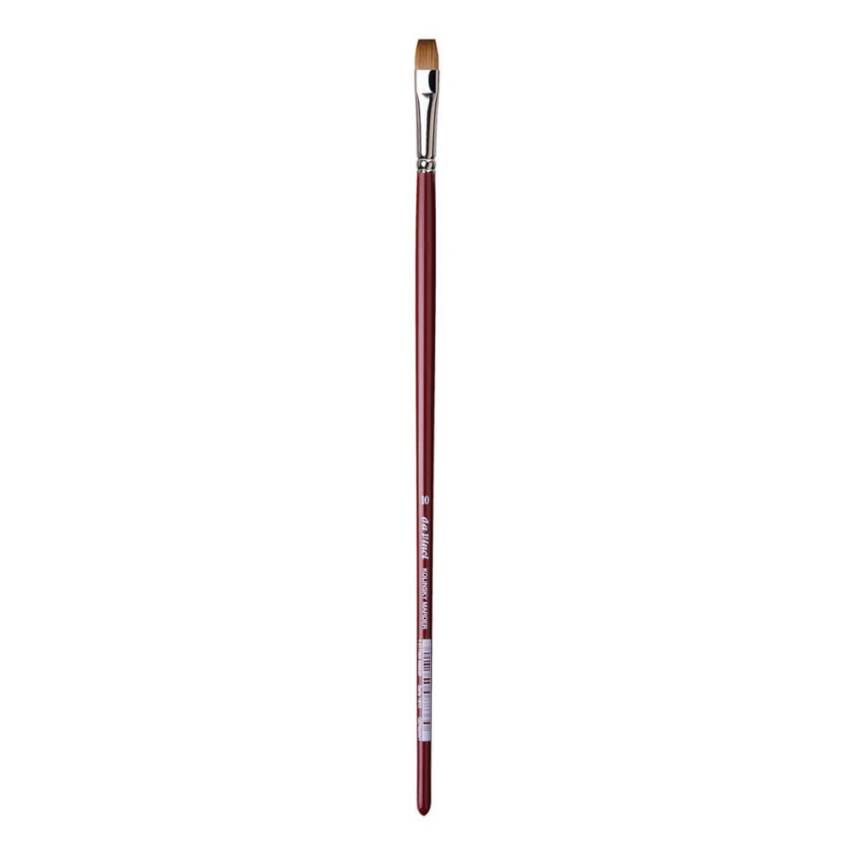 Da Vinci Kolinsky Red Sable Flat Oil Paint Brush Series 1810 No:6 - 3