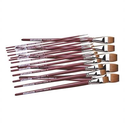 Da Vinci Kolinsky Red Sable Flat Oil Paint Brush Series 1810 No:8 - 4