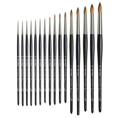 Da Vinci Kolinsky Red Sable Round Extra Short Retouching Brush Series 1505 No:1