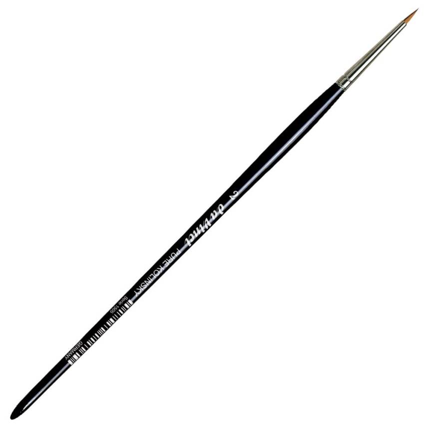 Da Vinci Kolinsky Red Sable Round Extra Short Retouching Brush Series 1505 No:2 - 1