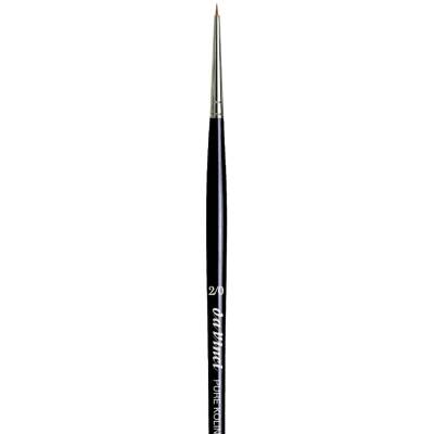 Da Vinci Kolinsky Red Sable Round Extra Short Retouching Brush Series 1505 No:2/0 - 2