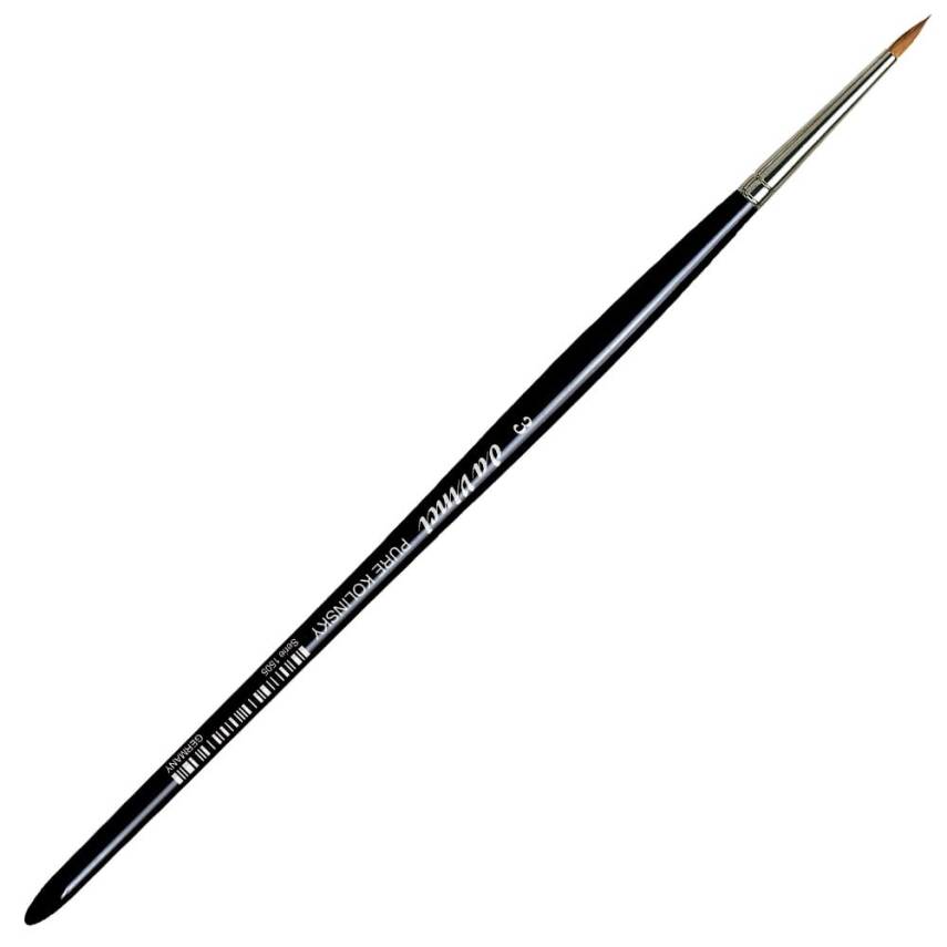 Da Vinci Kolinsky Red Sable Round Extra Short Retouching Brush Series 1505 No:3 - 1