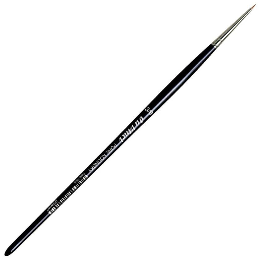Da Vinci Kolinsky Red Sable Round Extra Short Retouching Brush Series 1505 No:3/0 - 1