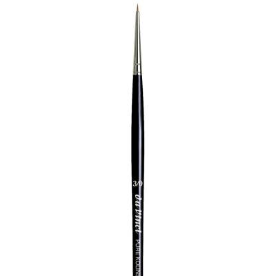 Da Vinci Kolinsky Red Sable Round Extra Short Retouching Brush Series 1505 No:3/0 - 2