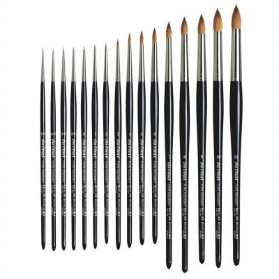 Da Vinci Kolinsky Red Sable Round Extra Short Retouching Brush Series 1505 No:3/0 - 3