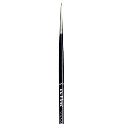 Da Vinci Kolinsky Red Sable Round Extra Short Retouching Brush Series 1505 No:4/0 - 2