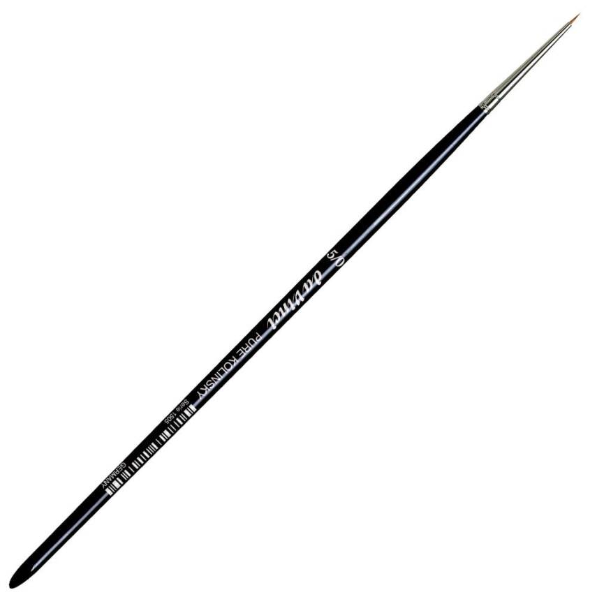 Da Vinci Kolinsky Red Sable Round Extra Short Retouching Brush Series 1505 No:5/0 - 1