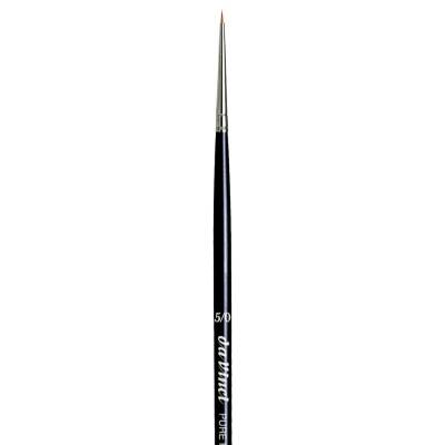 Da Vinci Kolinsky Red Sable Round Extra Short Retouching Brush Series 1505 No:5/0 - 2