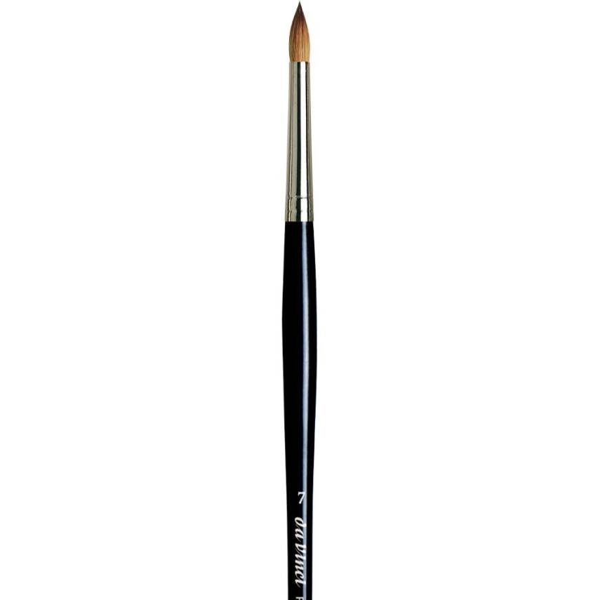 Da Vinci Kolinsky Red Sable Round Extra Short Retouching Brush Series 1505 No:7 - 2