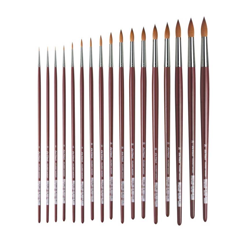 Da Vinci Kolinsky Red Sable Round Oil Paint Brush Series 161 - 1