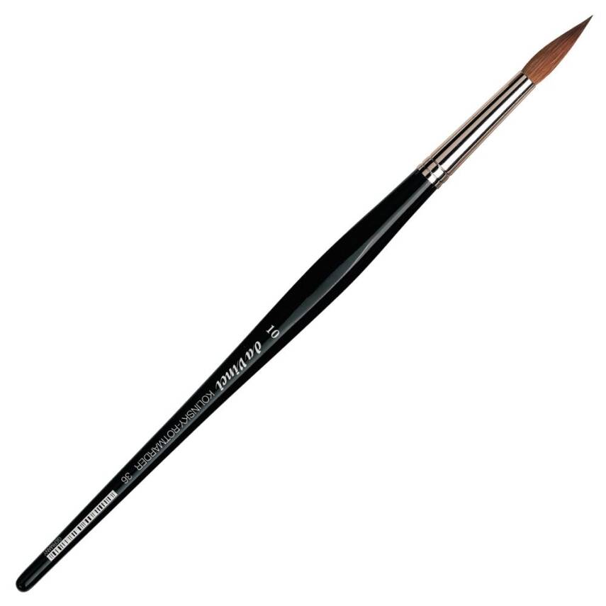 Da Vinci Kolinsky Red Sable Round Watercolor Brush Series 36 No:10 - 4